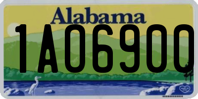AL license plate 1AO6900