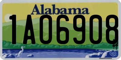 AL license plate 1AO6908