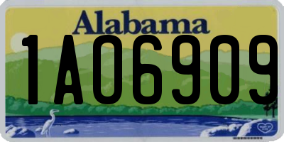 AL license plate 1AO6909