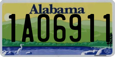 AL license plate 1AO6911