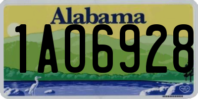 AL license plate 1AO6928