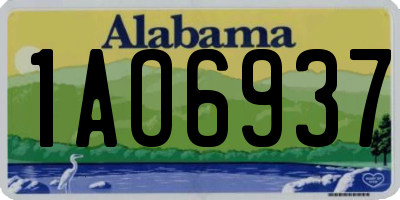 AL license plate 1AO6937