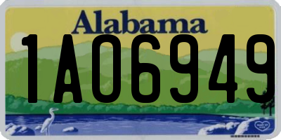 AL license plate 1AO6949
