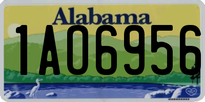 AL license plate 1AO6956