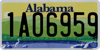 AL license plate 1AO6959