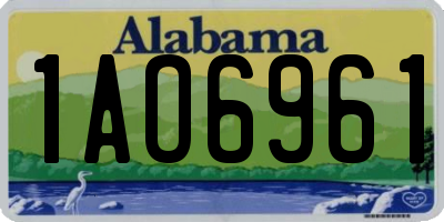 AL license plate 1AO6961