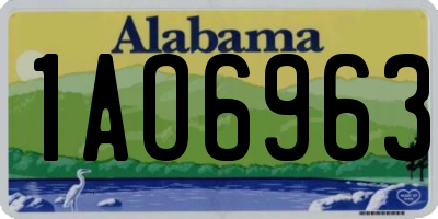 AL license plate 1AO6963