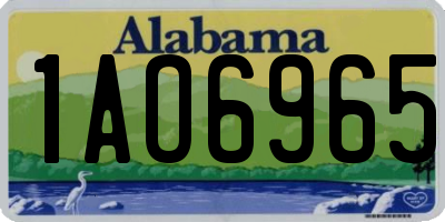 AL license plate 1AO6965