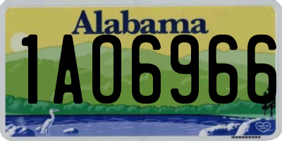 AL license plate 1AO6966