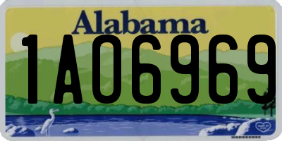 AL license plate 1AO6969