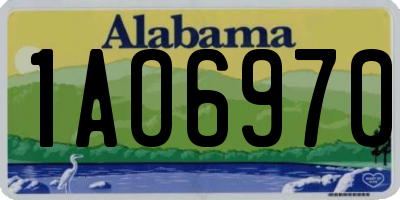 AL license plate 1AO6970