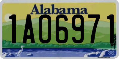 AL license plate 1AO6971