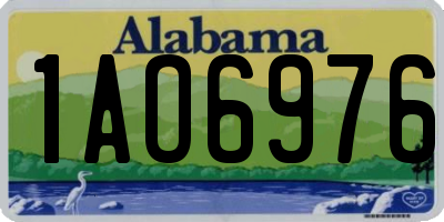 AL license plate 1AO6976