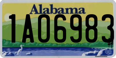 AL license plate 1AO6983
