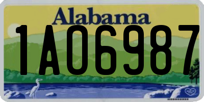 AL license plate 1AO6987