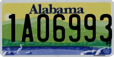 AL license plate 1AO6993