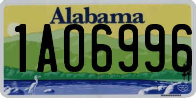 AL license plate 1AO6996