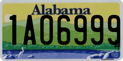 AL license plate 1AO6999