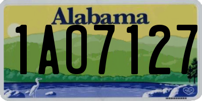 AL license plate 1AO7127