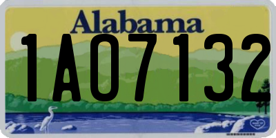 AL license plate 1AO7132
