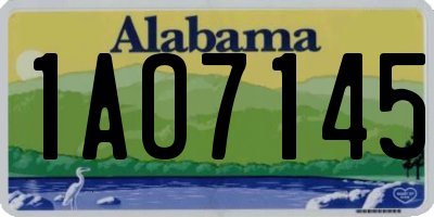 AL license plate 1AO7145