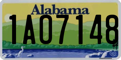 AL license plate 1AO7148