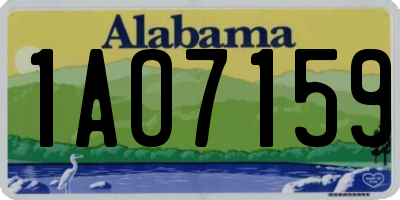 AL license plate 1AO7159