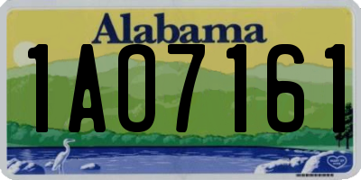 AL license plate 1AO7161