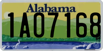 AL license plate 1AO7168