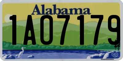AL license plate 1AO7179