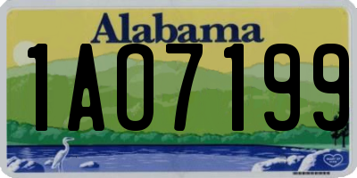 AL license plate 1AO7199