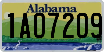 AL license plate 1AO7209