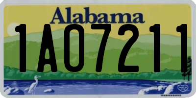 AL license plate 1AO7211