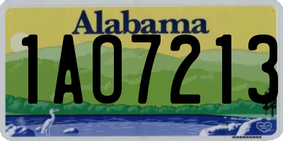 AL license plate 1AO7213