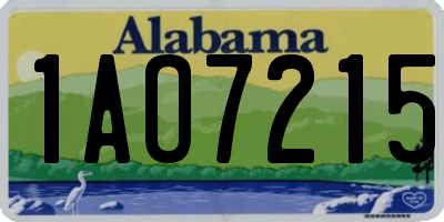 AL license plate 1AO7215