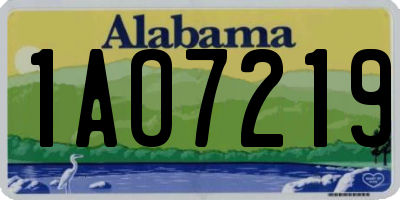 AL license plate 1AO7219