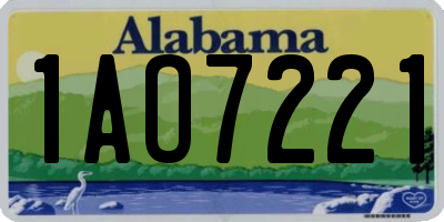 AL license plate 1AO7221