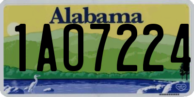 AL license plate 1AO7224