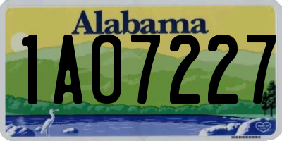 AL license plate 1AO7227