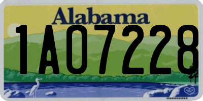 AL license plate 1AO7228