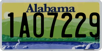 AL license plate 1AO7229