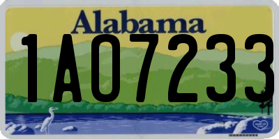 AL license plate 1AO7233