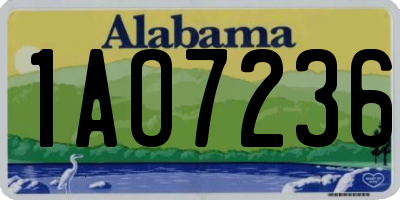 AL license plate 1AO7236