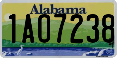 AL license plate 1AO7238