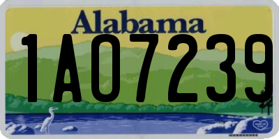 AL license plate 1AO7239