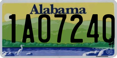 AL license plate 1AO7240