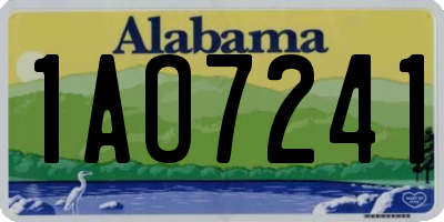 AL license plate 1AO7241