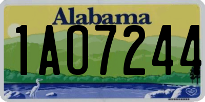 AL license plate 1AO7244