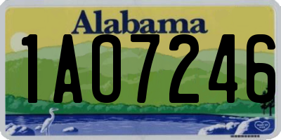 AL license plate 1AO7246