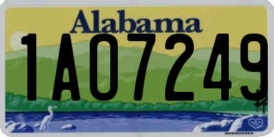 AL license plate 1AO7249